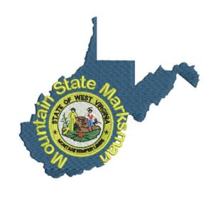 State Seal of West Virginia Embroidery Design – Official US State Emblem