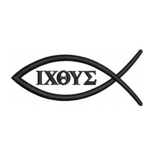 Jesus Christian Fish Symbol Op1