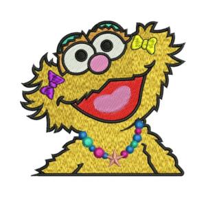 Sesame Street Zoe Embroidery Design