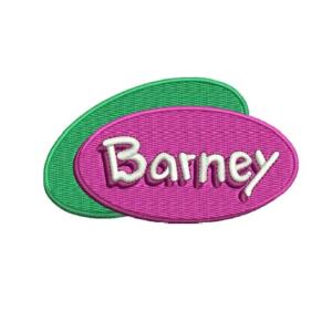 Barney Logo Embroidery Design - Machine Embroidery Design