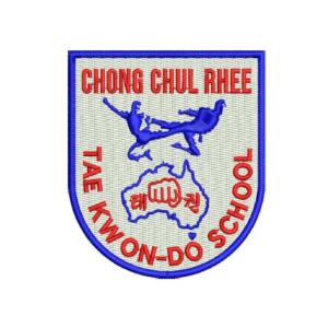 Chong Chul Rhee Tae Kwon Do School Logo Embroidery Design - Machine Embroidery Design