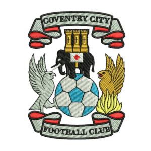 Coventry City Current Crest Logo Embroidery Design for Embroidery Machines