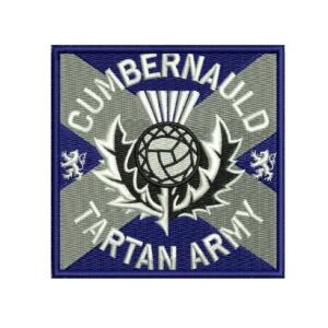 Cumbernauld Tartan Army Logo Embroidery Design - Image 1