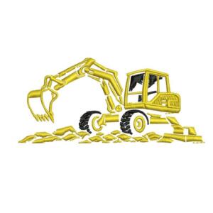Digger Embroidery Design