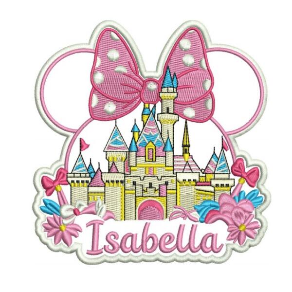 Disney Coquette Castle Embroidery Design