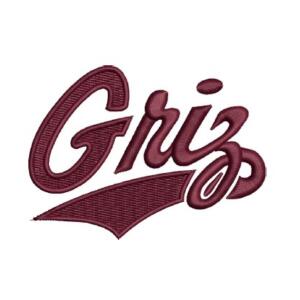 Griz Plain Logo Embroidery Design - Machine Embroidery Design
