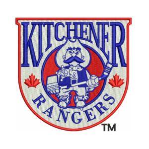 Kitchener Rangers Hockey Team Logo Embroidery Design for Embroidery Machines