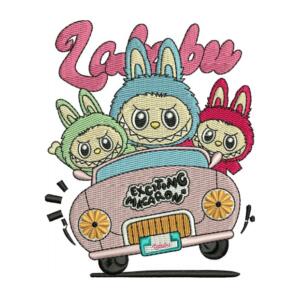 Labubu Embroidery Design