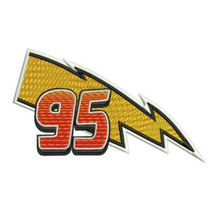 Lighting McQueen 95 Logo Embroidery Design