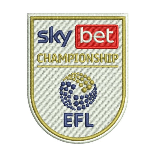 Official EFL Championship Sky Bet Logo Embroidery Design