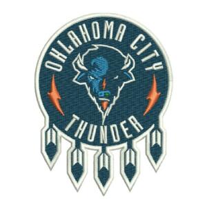 Oklahoma City Thunder Logo Machine Embroidery Design