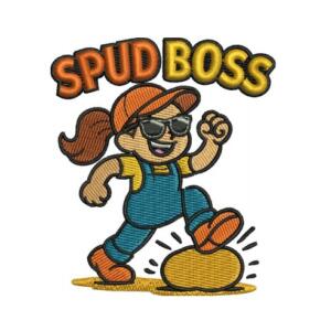 Spud Boss Embroidery Design
