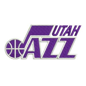 Utah Jazz Basketball Team Logo Embroidery Design - Machine Embroidery Design