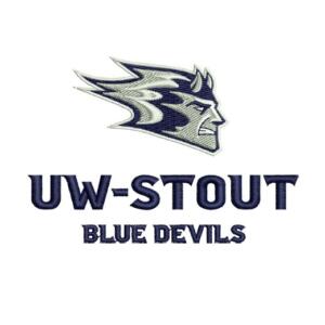 Wisconsin–Stout Blue Devils Logo Embroidery Design